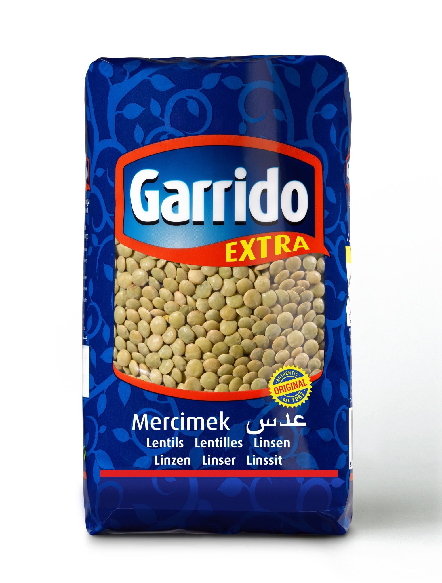 GREEN LENTILS GARRIDO 1KG - TURK FOOD IMPEX